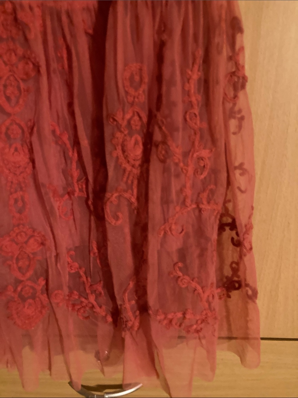 Sundance Red Coral Flowy Dress - Picture 4 of 9